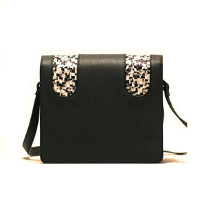 Black Pixel Cross-Body Bag