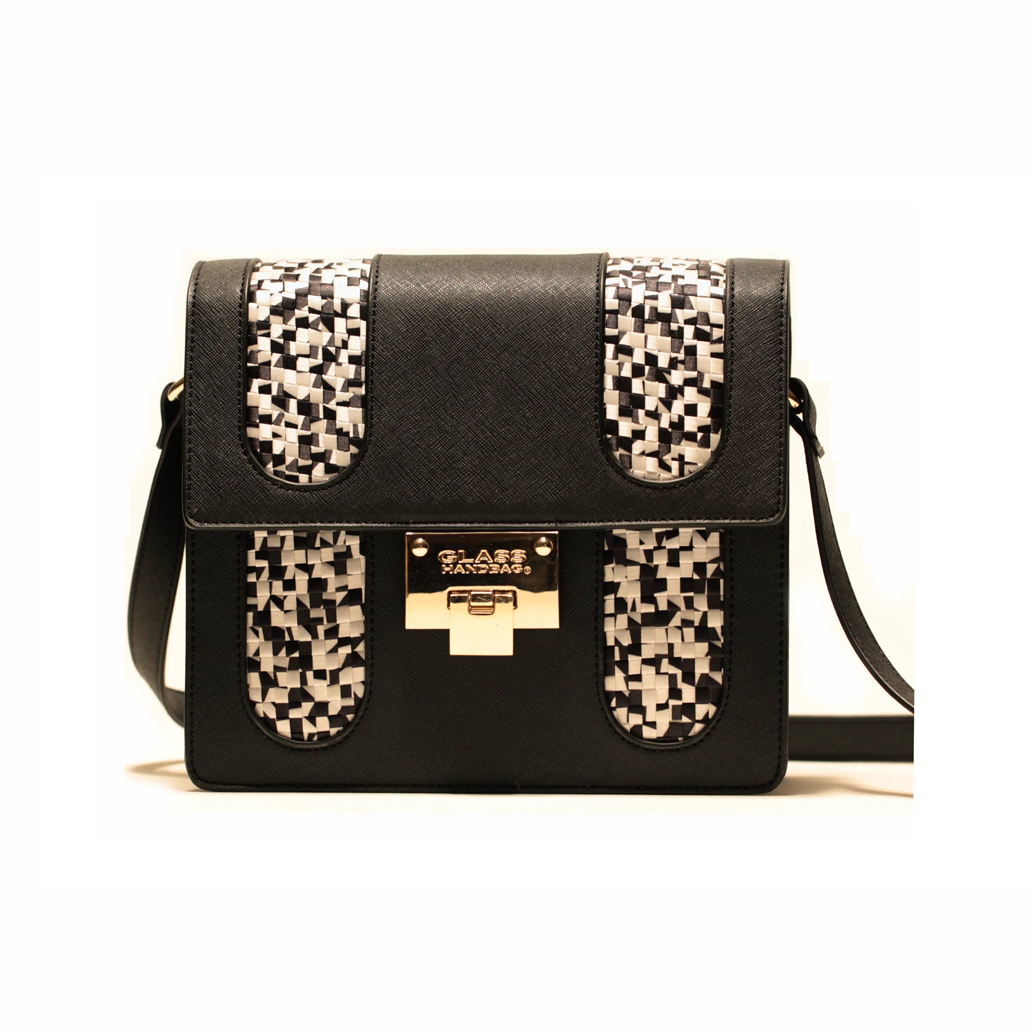 Black Pixel Cross-Body Bag