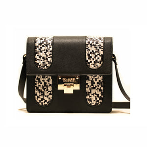 Black Pixel Cross-Body Bag